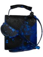 Marques'almeida Patterned Shoulder Bag, Women's, Blue, Calf Leather