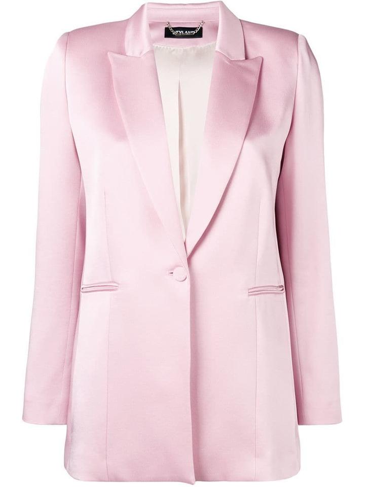 Styland Satin Blazer - Pink