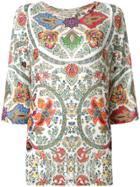 Etro Mixed Floral Print Blouse - Multicolour