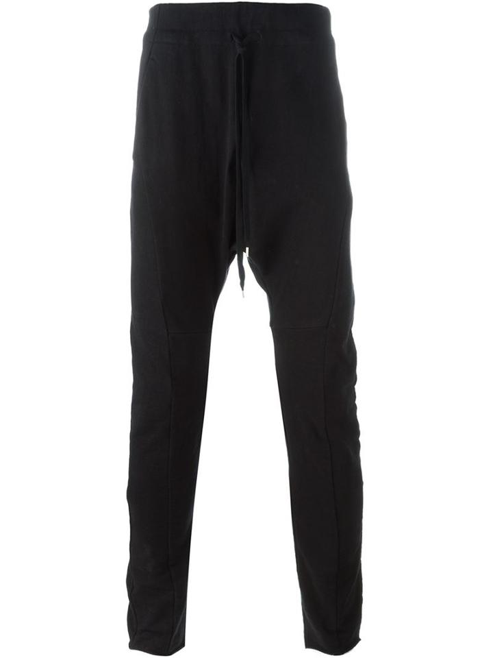 The Viridi-anne Drop Crotch Track Pants, Men's, Size: 4, Black, Cotton