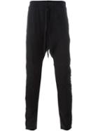 The Viridi-anne Drop Crotch Track Pants, Men's, Size: 4, Black, Cotton