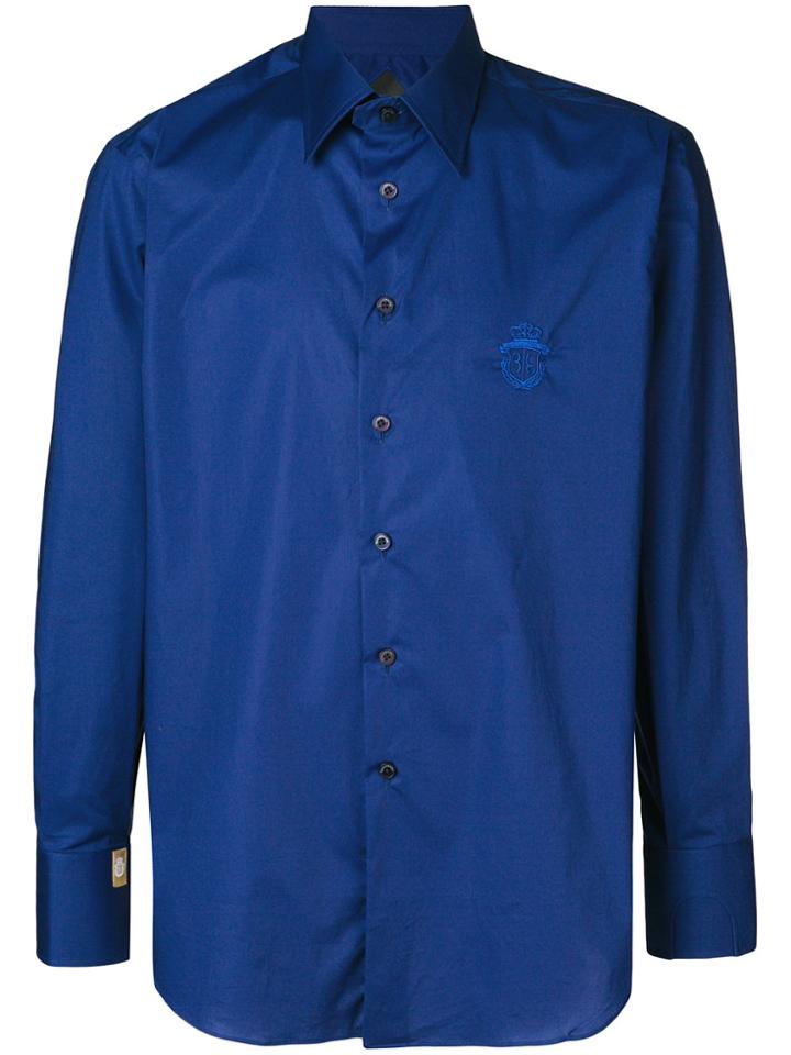 Billionaire Logo Long-sleeve Shirt - Blue