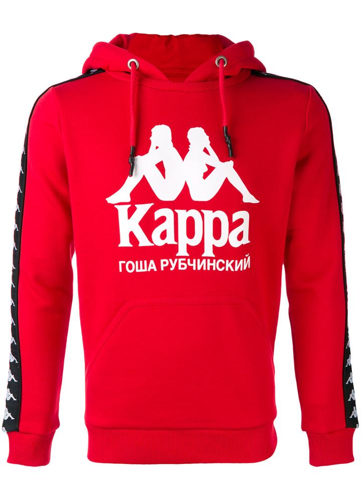 Gosha Rubchinskiy - Kappa Hoodie - Men - Cotton/polyester - Xs, Red, Cotton/polyester