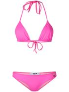 Msgm Classic Bikini - Pink & Purple