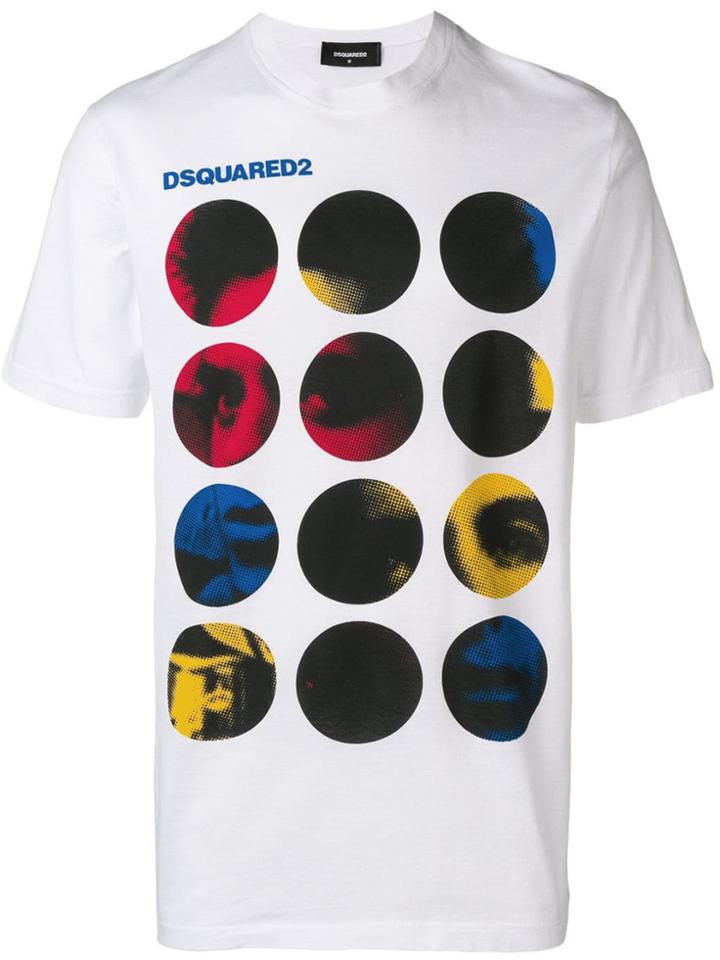 Dsquared2 Circle Face T-shirt - White