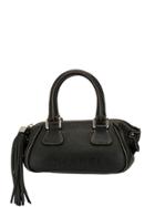 Chanel Pre-owned Logo Fringe Hand Bag - Black