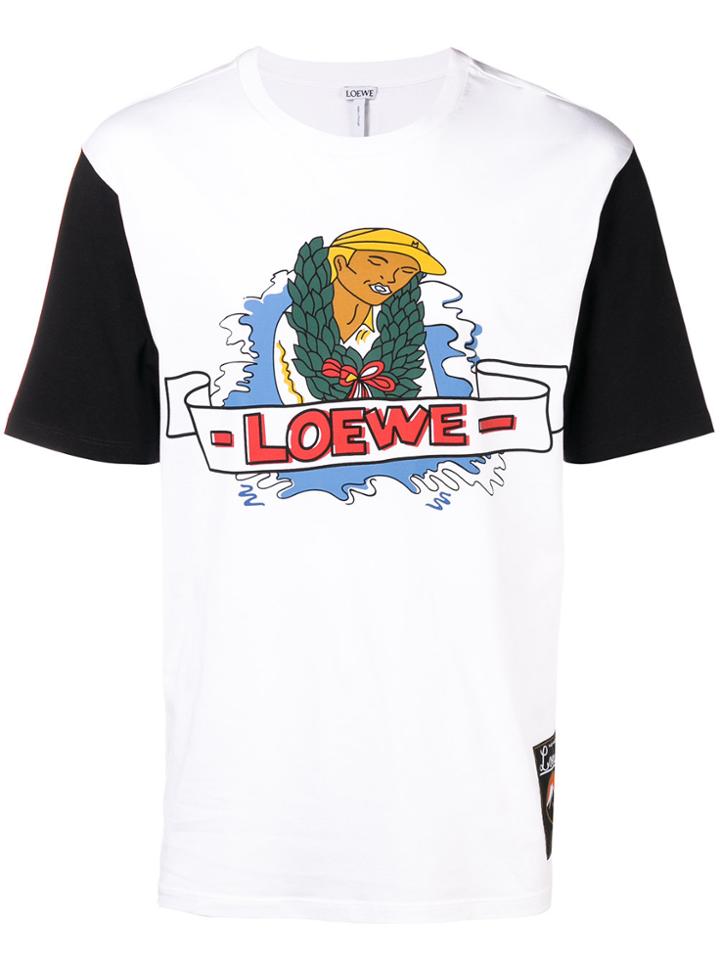 Loewe Logo Print T-shirt - White
