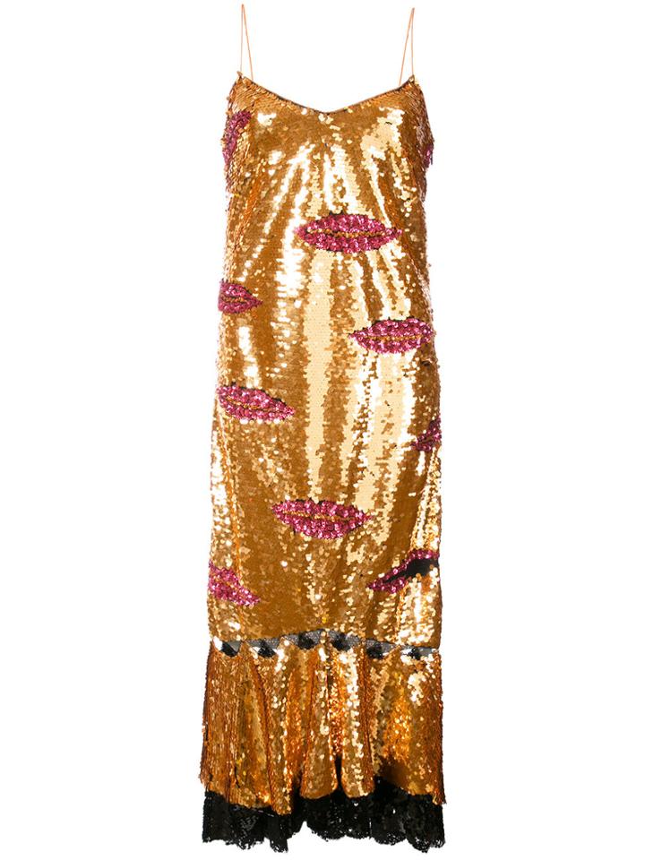 Sachin & Babi Reina Sequin Dress - Metallic