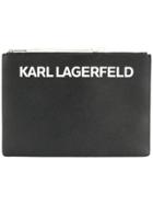 Karl Lagerfeld Karl's Essential Logo Clutch - Black