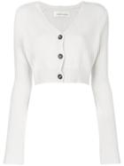 Lamberto Losani Button Up Cardigan - Nude & Neutrals