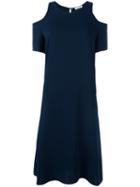 P.a.r.o.s.h. Cold-shoulder Dress, Size: Xs, Blue, Polyester