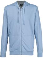 Vince Zipped Hoodie, Men's, Size: Medium, Blue, Cotton