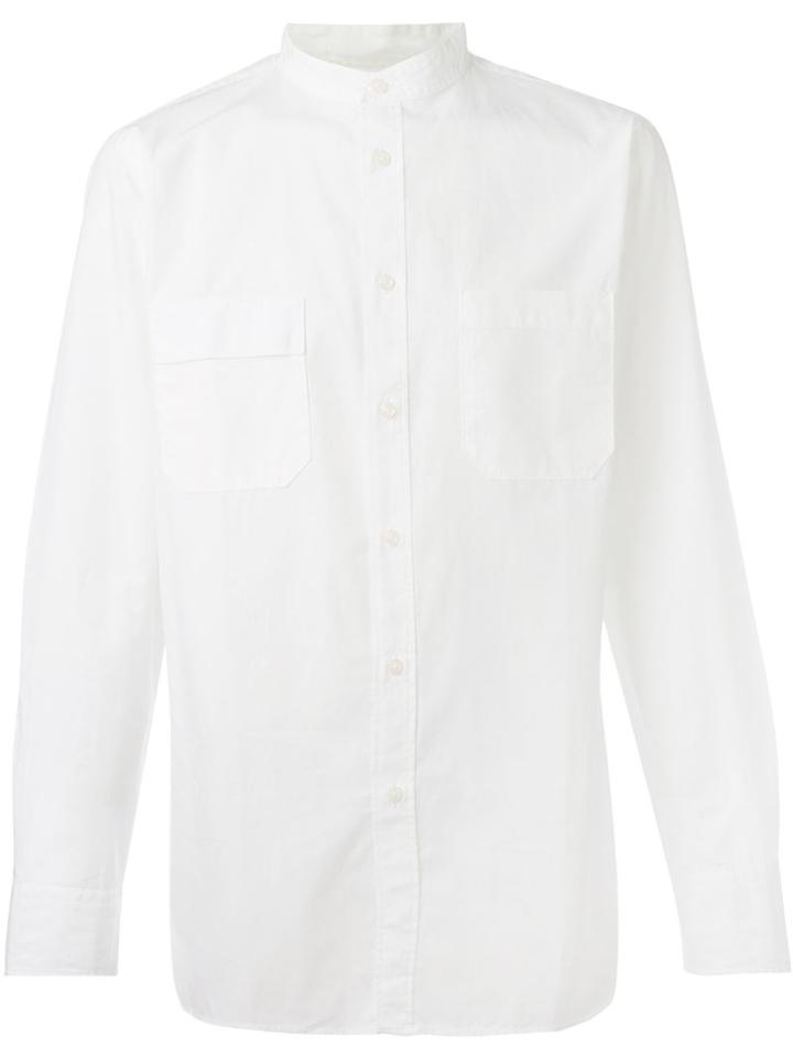 Universal Works Stoke Shirt, Men's, Size: L, White, Cotton