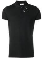 Saint Laurent Star And Moon Print Polo Shirt, Men's, Size: Xl, Black, Cotton