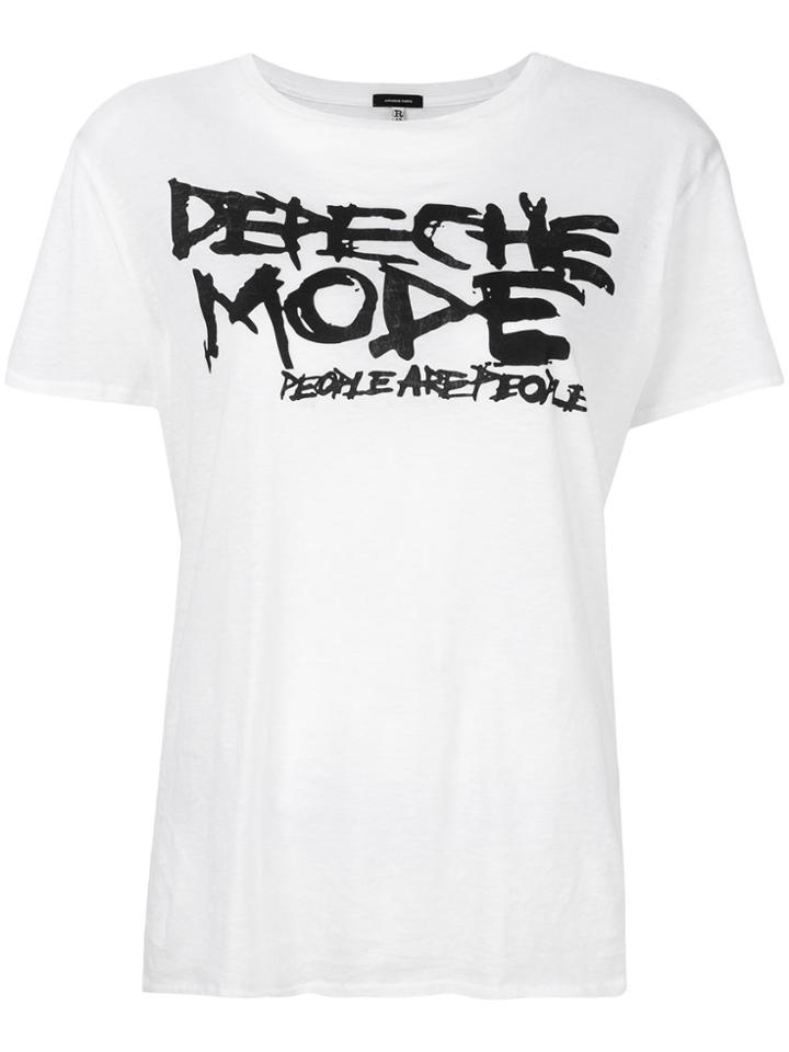 R13 Depeche Mode T-shirt - White