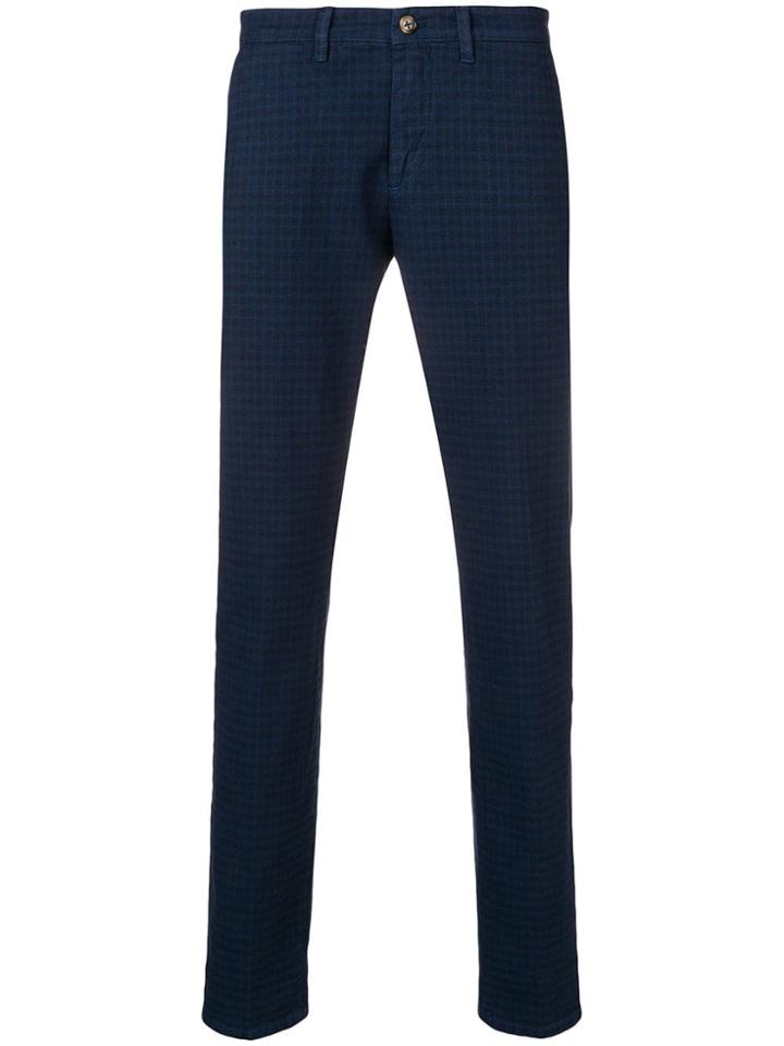 Jeckerson Tailored Fitted Trousers - Blue