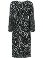 Rixo London Anna Dot Print Midi Dress - Black