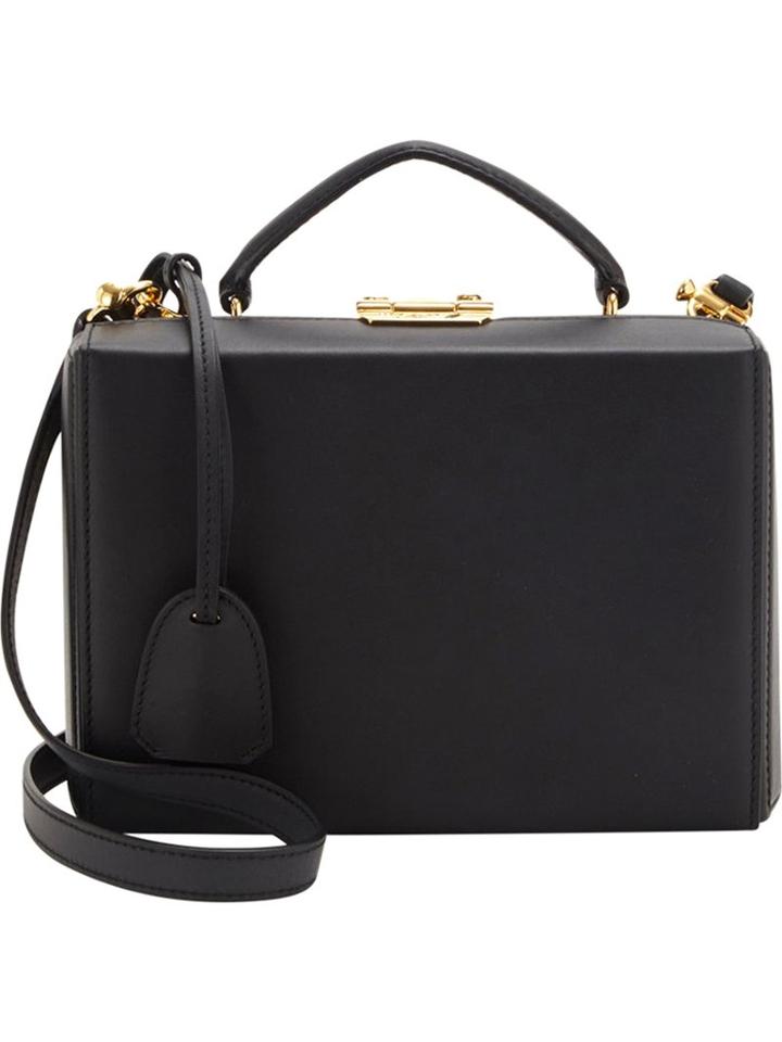 Mark Cross - Small 'grace' Box Tote - Women - Calf Leather - One Size, Black, Calf Leather