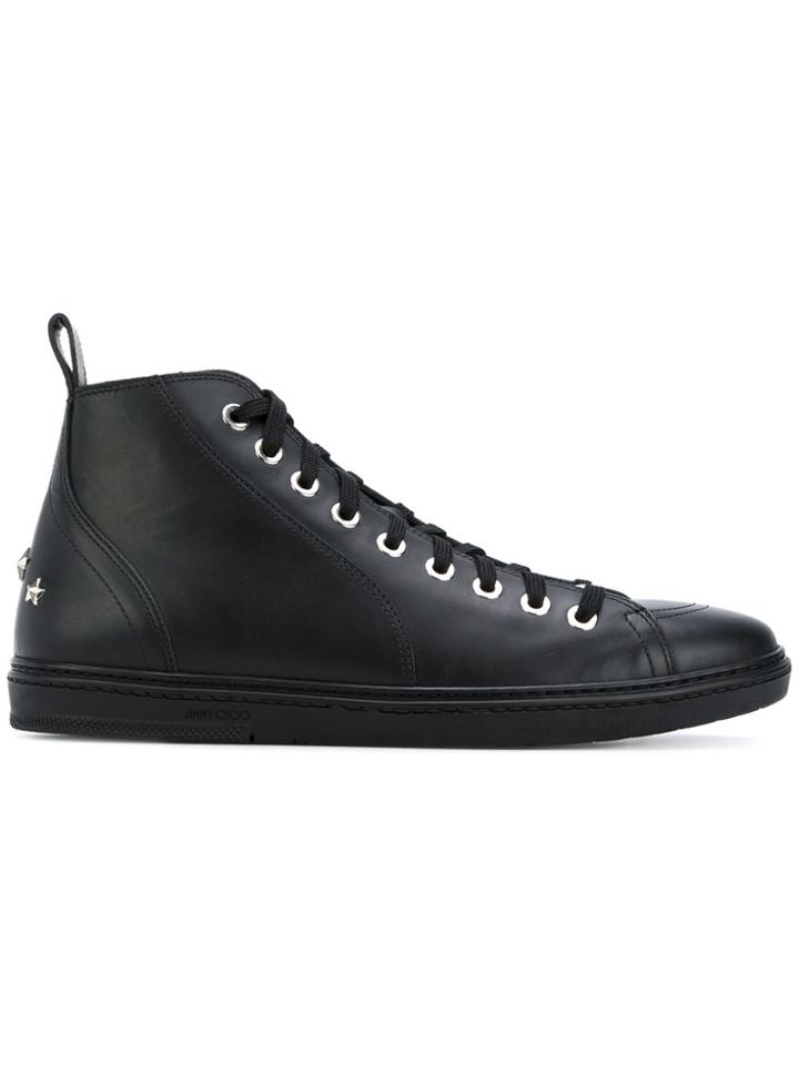 Jimmy Choo Colt High Top Sneakers - Black
