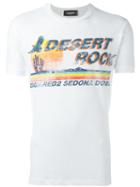Dsquared2 Desert Rock T-shirt, Men's, Size: Xxl, White, Cotton