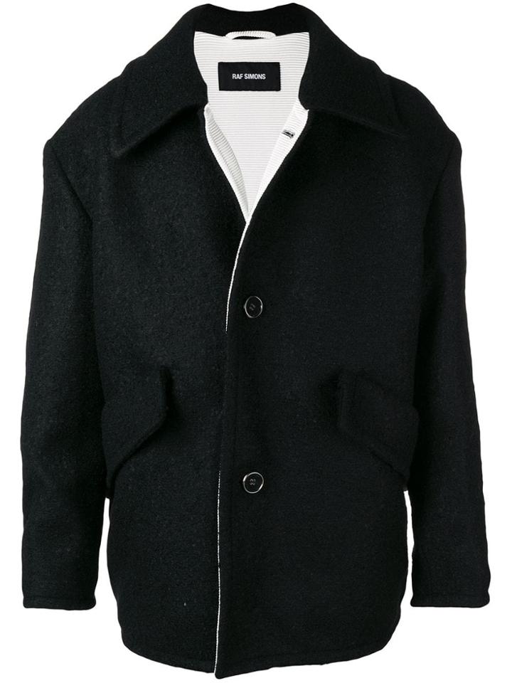 Raf Simons Classic Caban Coat - Black
