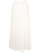 Giambattista Valli Long Ruffle Skirt - White