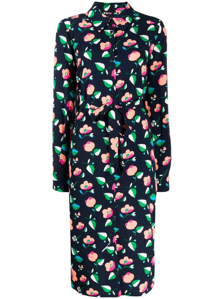 Essentiel Antwerp Tong Midi Dress - Blue