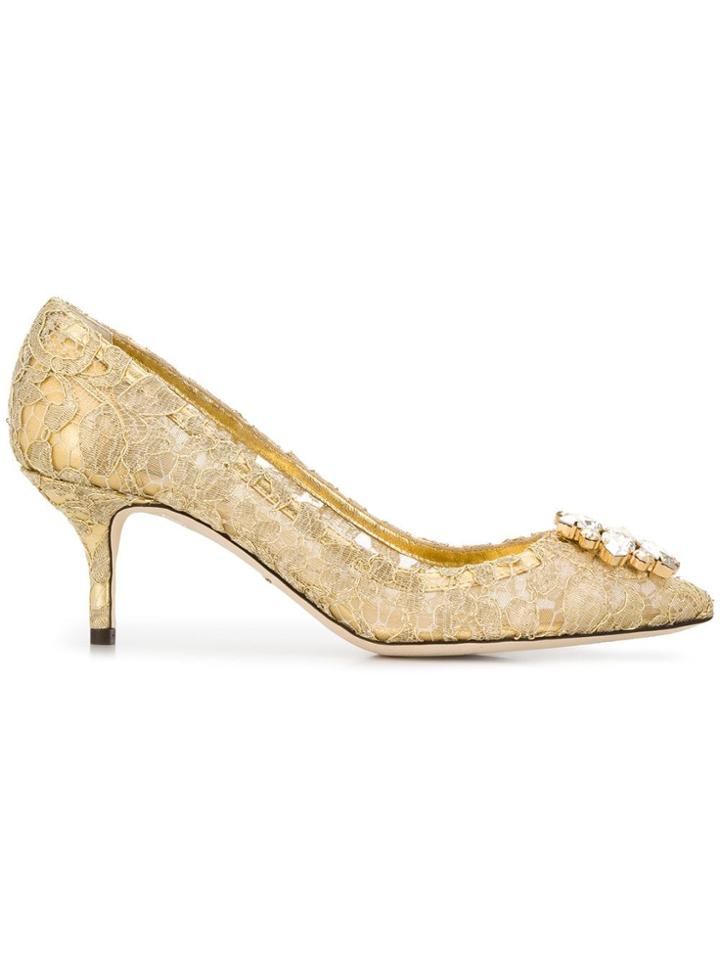Dolce & Gabbana Bellucci Pointed Pumps - Gold