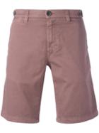 Eleventy Chino Shorts, Men's, Size: 38, Pink/purple, Cotton/spandex/elastane