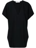 Iro Plunge Neck T-shirt Dress - Black