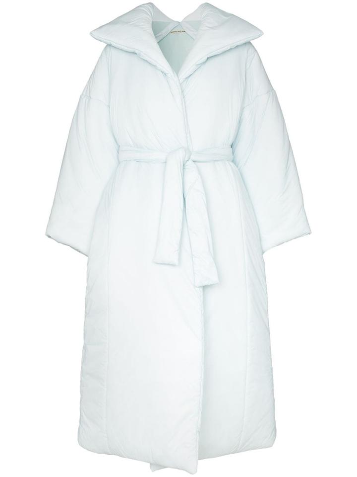 Samuel Gui Yang Oversized Puffer Coat - Blue