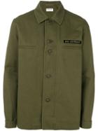 Saint Laurent - Military Shirt - Men - Cotton/ramie - 54, Green, Cotton/ramie