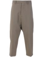 Rick Owens Tailored Drop-crotch Trousers - Nude & Neutrals