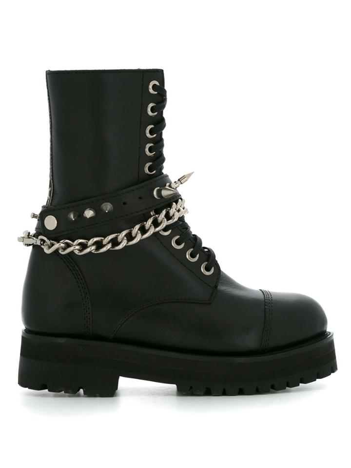 À La Garçonne Military Boots - Black