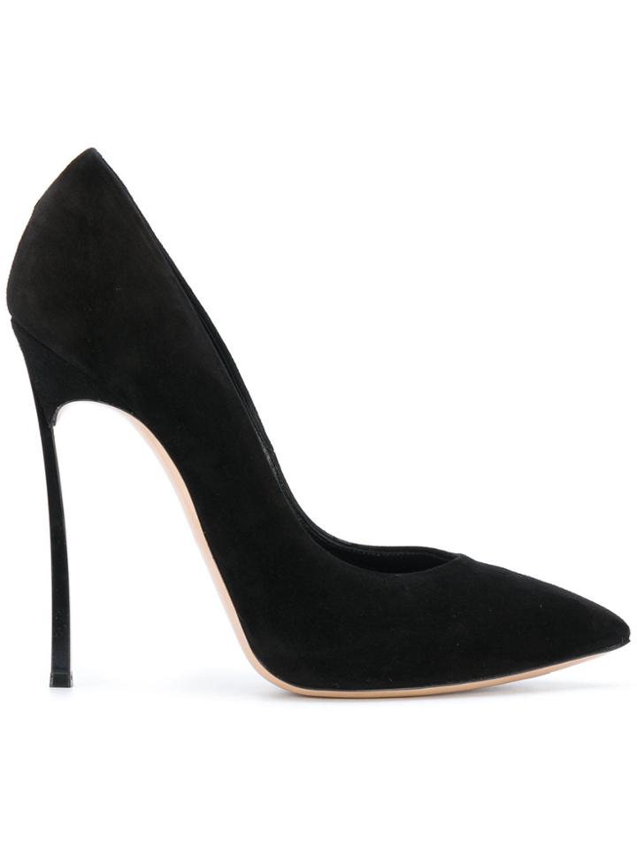 Casadei Thin Stiletto Heeled Pumps - Black