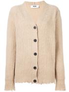 Msgm Chunky Cardigan, Women's, Size: Small, Nude/neutrals, Polyamide/wool