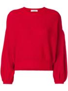 Valentino Crew Neck Sweater - Red
