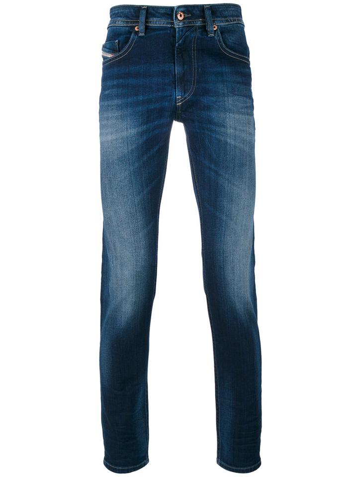 Diesel - Slim-fit Jeans - Men - Cotton/polyester/spandex/elastane - 34/32, Blue, Cotton/polyester/spandex/elastane