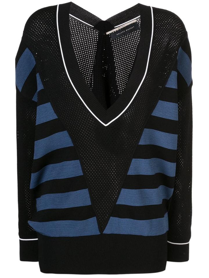 Roland Mouret Mesh Panel Sweater - Blue