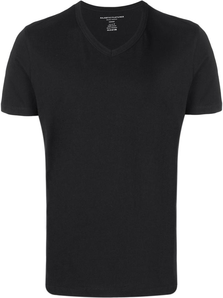 Majestic Filatures V-neck Jersey T-shirt - Black