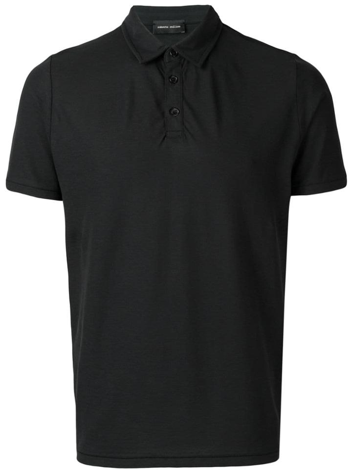 Roberto Collina Basic Polo Shirt - Black
