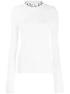 Karl Lagerfeld Logo Turtleneck Jumper - White