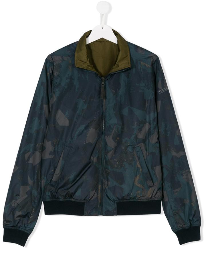 Woolrich Kids Teen Reversible Jacket - Blue