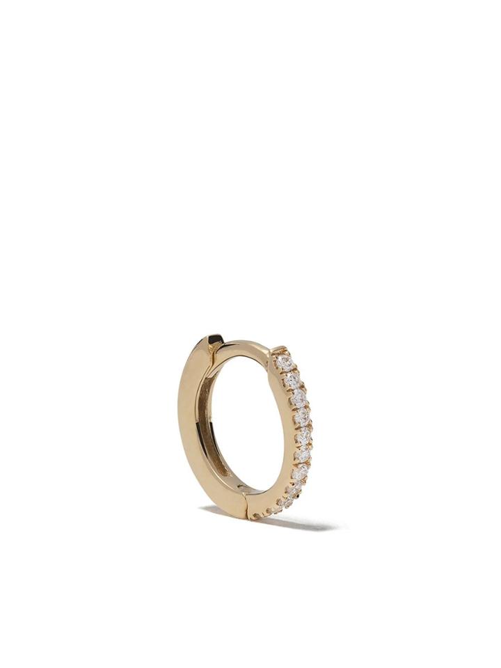 White Bird 18kt Gold Diamond Margot Hoop Earring