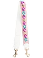 Dolce & Gabbana - Embellished Bag Strap - Women - Calf Leather/metal (other) - One Size, Pink/purple, Calf Leather/metal (other)