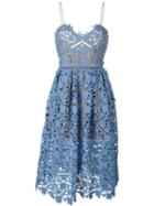 Self-portrait Lace Dress, Women's, Size: 12, Blue, Polyester/spandex/elastane