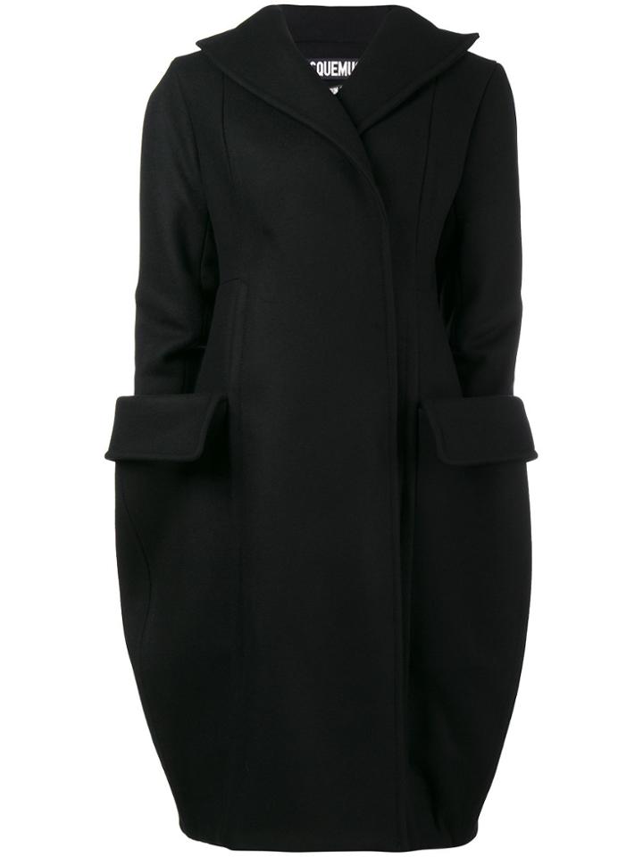 Jacquemus Le Manteau Grandes Poches Coat - Black