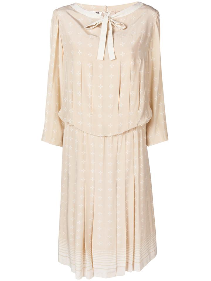 A.n.g.e.l.o. Vintage Cult Bow Tie Dress - Nude & Neutrals