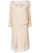 A.n.g.e.l.o. Vintage Cult Bow Tie Dress - Nude & Neutrals