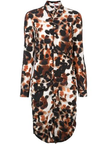 Area Fionne Shirt Dress - Brown